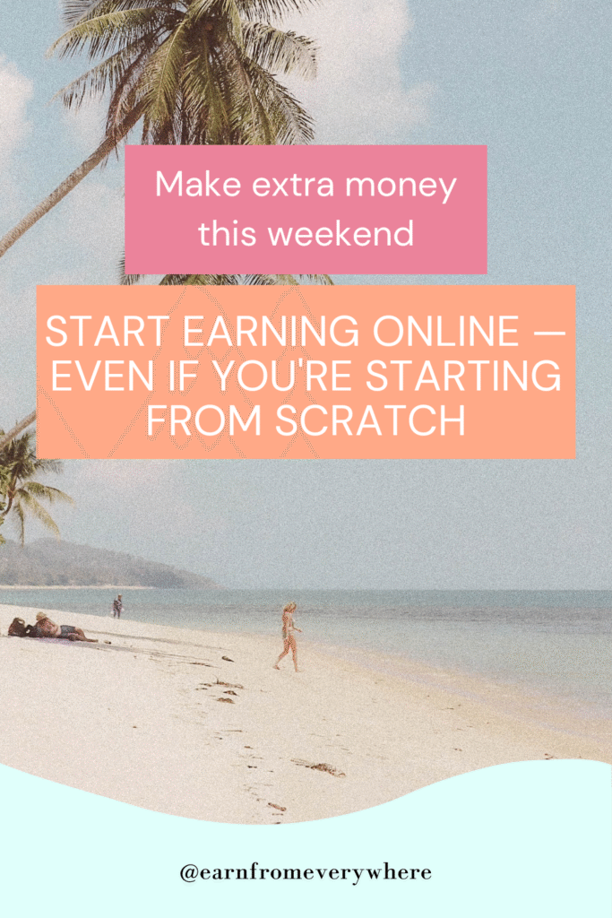 make extra money this weekend pin